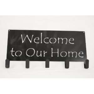  Metal Wall Art, Welcome to Our Home Coat Hanger 