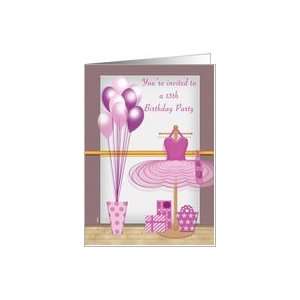  Birthday Party 13 Invitations Ballet Dance Card Toys 