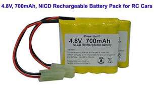 NiCD Battery Pack Two 4.8V 700 mAh NiCd Rx Battery for  