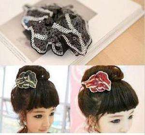 Full paillette leaf Style Hair Barrette Clip Hairpin  