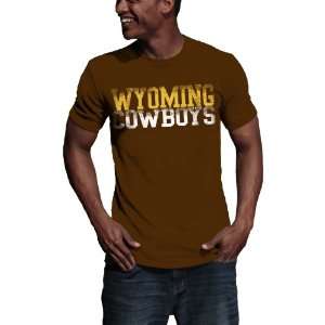  NCAA Wyoming Cowboys Literality Vintage Heather Tee Shirt 