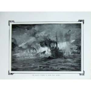  Russo Japanese War Battle Ships Sinking Port Arthur