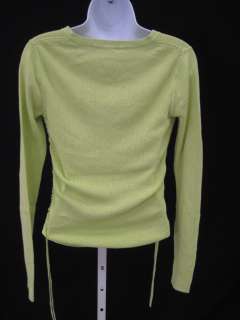 BANANA REPUBLIC Lime Green Knit Sweater Top Shirt Sz S  