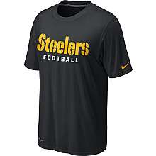 Nike Pittsburgh Steelers Sideline Legend Authentic Font Dri FIT T 