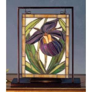   10.5H Lady Slippers Lighted Mini Tabletop Window