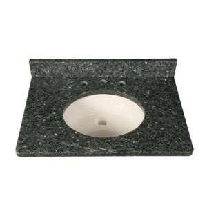   3cm Single Bowl Granite Vanity Top with 8 Centers Finish Blue Pearl