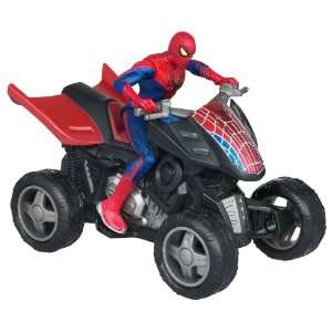   Spider Man Zoom N Go Pull Back Vehicles   SPIDER QUAD Toys & Games