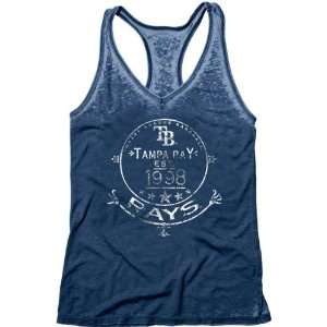   Womens Burnout Washed Jersey Racer Back Tank Top