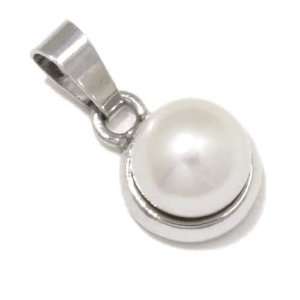   White 9 carat Gold with Cultivated Pearl, form Fantasy, weight 1 grams