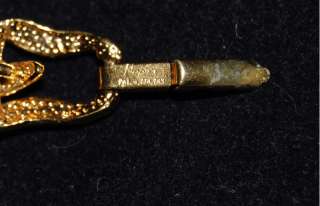 Napier Black Enamel & Gold Pat 4774743 Choker Necklace  