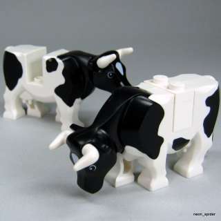 LEGO® Bauernhof Farm Castle 2x Kühe Kuh Rind cow cows  