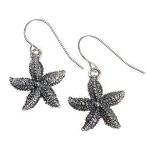    Metal Casting Star Fish Dangle Earrings    Made In The USA Jewelry