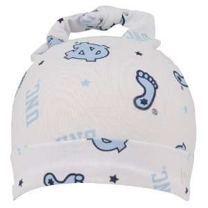 New Era North Carolina Tar Heels (UNC) Infant White Knit Baby Beanie