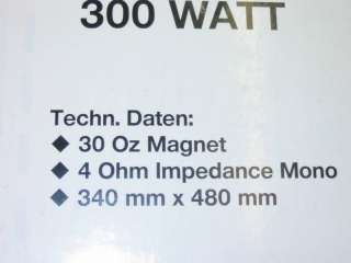 SUBWOOFER / Röhrenbas / 28 cm /Max 300 watt in Berlin   Tempelhof 