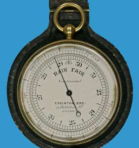 Aneroid Barometer i.Etui Chrichton Bros. London um 1890  