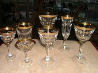 Moser Lady Hamilton Wein Glas Goldrand 15,7 cm TOP  