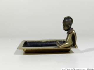 Karl HAGENAUER Wien ° Art Deco Schale mit Figur ° sitzender 