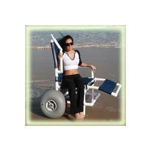 MJM International All Terrain Beach Lounger with 21 Inches Seat, 48H x 