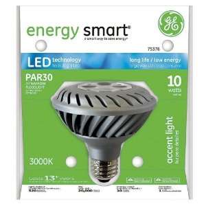  G.E. 10 Watt Par 30 Energy Smart LED Narrow Flood Light Bulb 