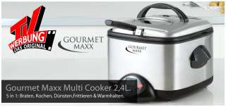 Gourmet Maxx Multicooker 5in1 Friteuse Dampfgarer  