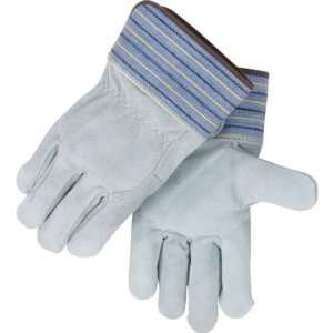 Black Stallion 5FB Quality Split Cowhide Leather Palm Gloves   Full 