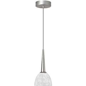  Halogen Pendant Satin Chrome Water Wave Finish by 