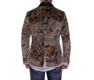 950€ DOLCE & GABBANA D&G Samt Sakko 46 S Velvet Jacket Veste Blazer 