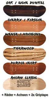 Fingerboard aus EDEL Holz, SET von SOUTHBOARDS® Handmade Wood 