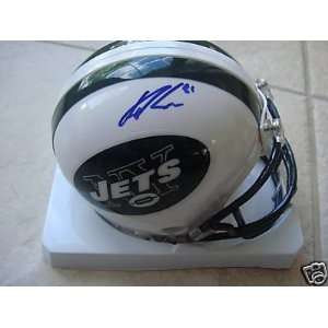  Dustin Keller New York Jets Signed Mini Helmet W/coa 