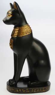 Große Skulptur Bastet Katze Ägypten Veronese signiert  