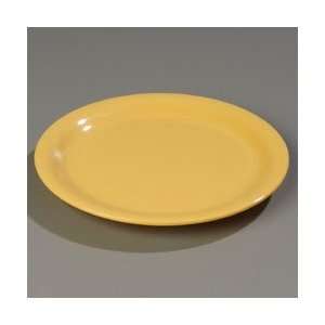 Honey Yellow Carlisle Durus 10 1/2 Wide Rim Melamine Dinner Plate 12 