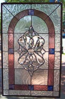 Tiffany Styled Stained Glass Window Panel 13x 22 [9120 81]  