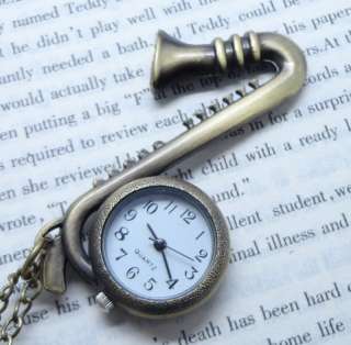   Various Clock Necklace Pendant Quartz Pocket Watch FREE SHIP  