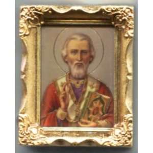  St. Nicholas (162 508) in 3 x 2 Antique Gold Frame