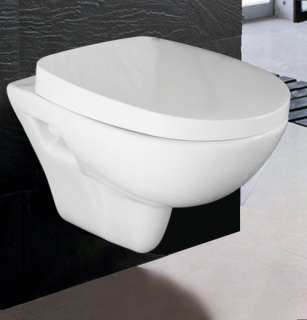 Design Wand Hänge WC Toilette + Absenkautomatik + Vorwandelement 