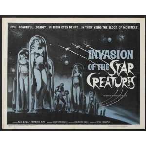  Invasion of the Star Creatures Movie Poster (30 x 40 