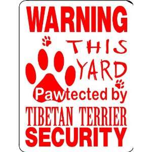  TIBETAN TERRIER ALUMINUM GUARD DOG SIGN PP31 Everything 