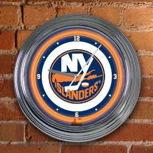 com New York Islanders Team 14 Neon Clock NHL Hockey Fan Shop Sports 