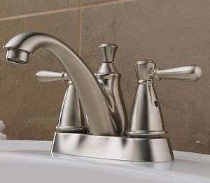 SATIN BRUSHED NICKEL Bathroom Sink Faucet   DELTA / PEERLESS  
