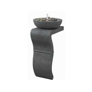  Kenroy Home Sinuous Indoor Floor Fountain   Weathered Gray 