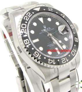 Rolex 116710 GMT Master II Black Ceramic Bezel Watch   