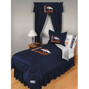  Denver Broncos Locker Room Twin Comforter Sports 