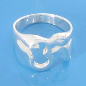  7.59 grams 925 Sterling Silver Religion Symbol Ring size 