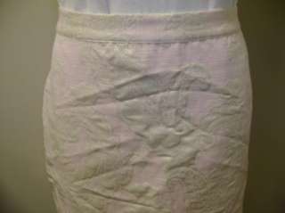 Linea by Louis DellOlio Paisley Brocade Slim Skirt L  