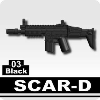 Assault Rifle SCAR minifigure compatible gun mini figure brick custom 