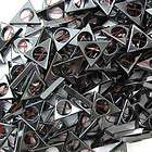 3x16mm hematite triangle donut beads 16 strand one day shipping