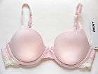 DKNY HEAVENLY PINK COTTON PADDED DEMI BRA NWTS $30 STYLE#453115~36DD 