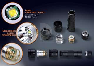 Latest UltraFire 1000Lm CREE XM L T6 WF 502B LED Flashlight Torch 