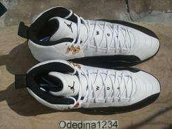   Nike Air Jordan 12 Retro Size Sz 11.5 White Black Taxi Collezione XII