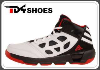 Adidas Dunkfest 2 J White Black Red New 2012 Youth Kids Basketball 
